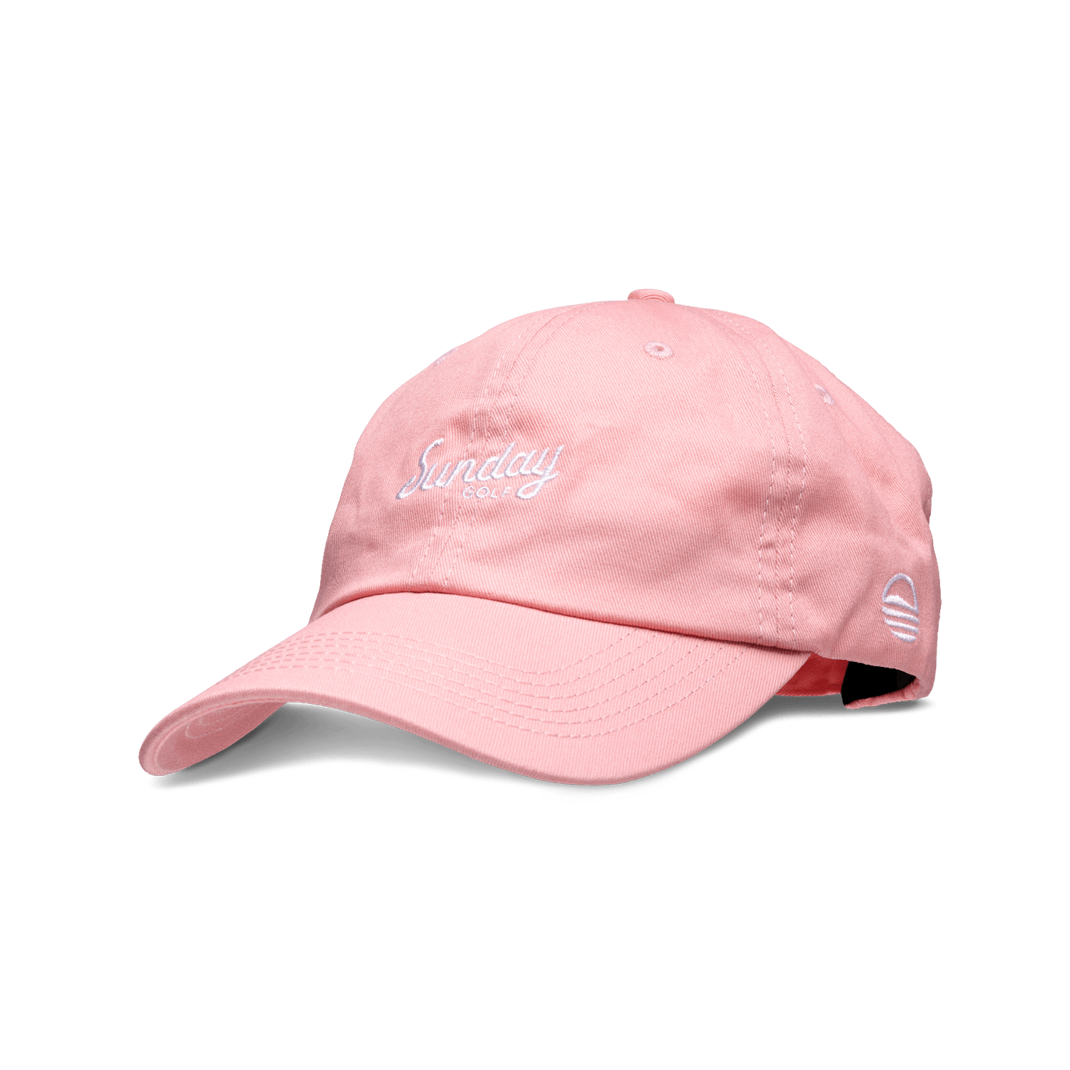 coral pink golf dad hat