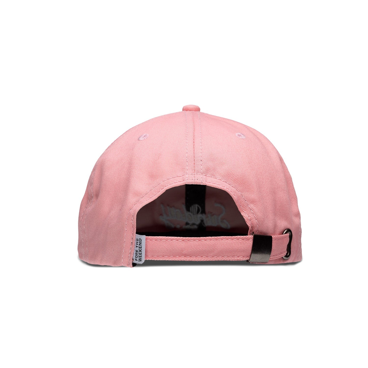 pink golf dad hat with adjustable fit