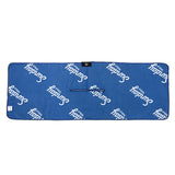 blue and white golf towel by sunday golf 