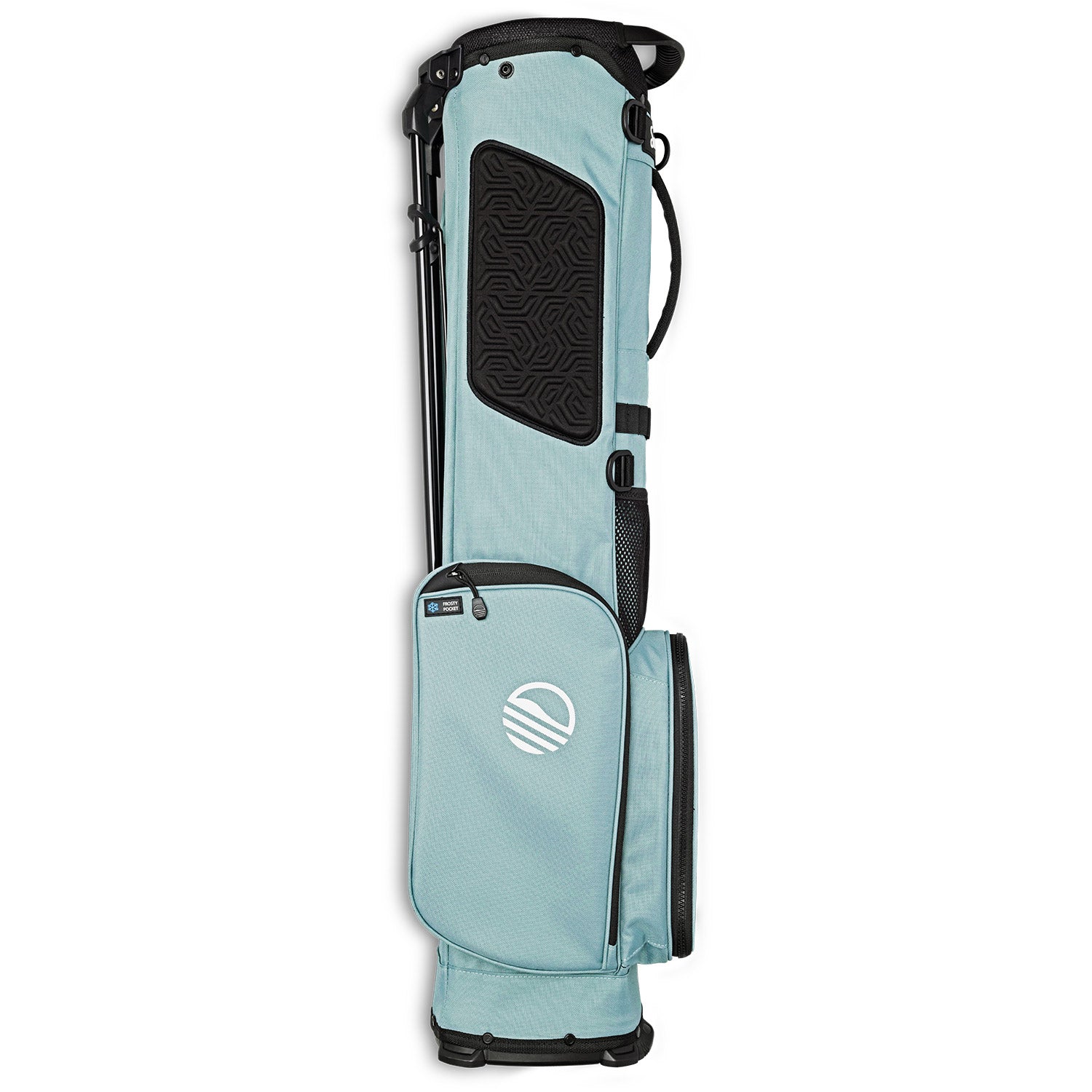 side view of El Camino golf bag by Sunday Golf showing white side logo