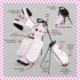 兒童高爾夫球袋/ 黑白格紋(適用於5-8歲)-- Junior Golf Bags/ Black & White Checker (5-8yo)