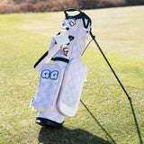兒童高爾夫球袋/ 粉白格紋(適用於9-12歲)-- Junior Golf Bags/ Pink& White Checker (9-12yo)