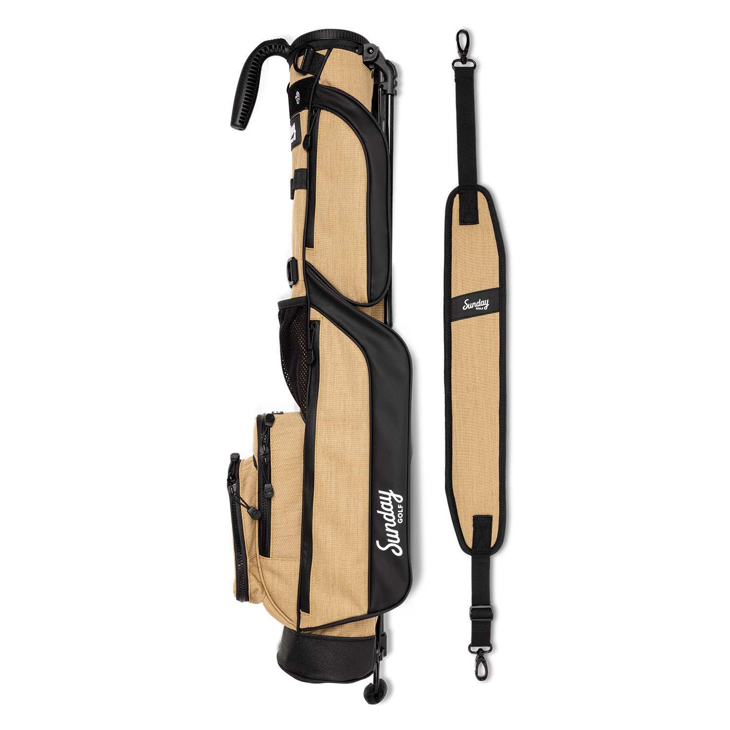 sandstone loma golf bag with carrying strap side by side 