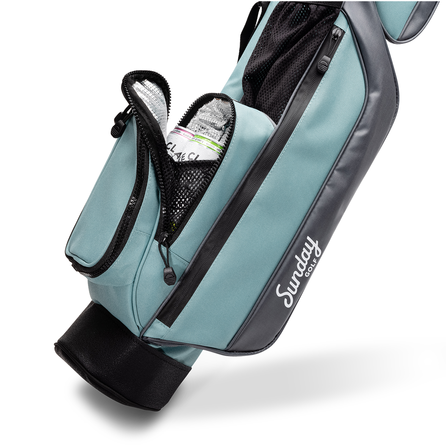 Insulated beverage pouch on Loma Bag by Sunday Golf 