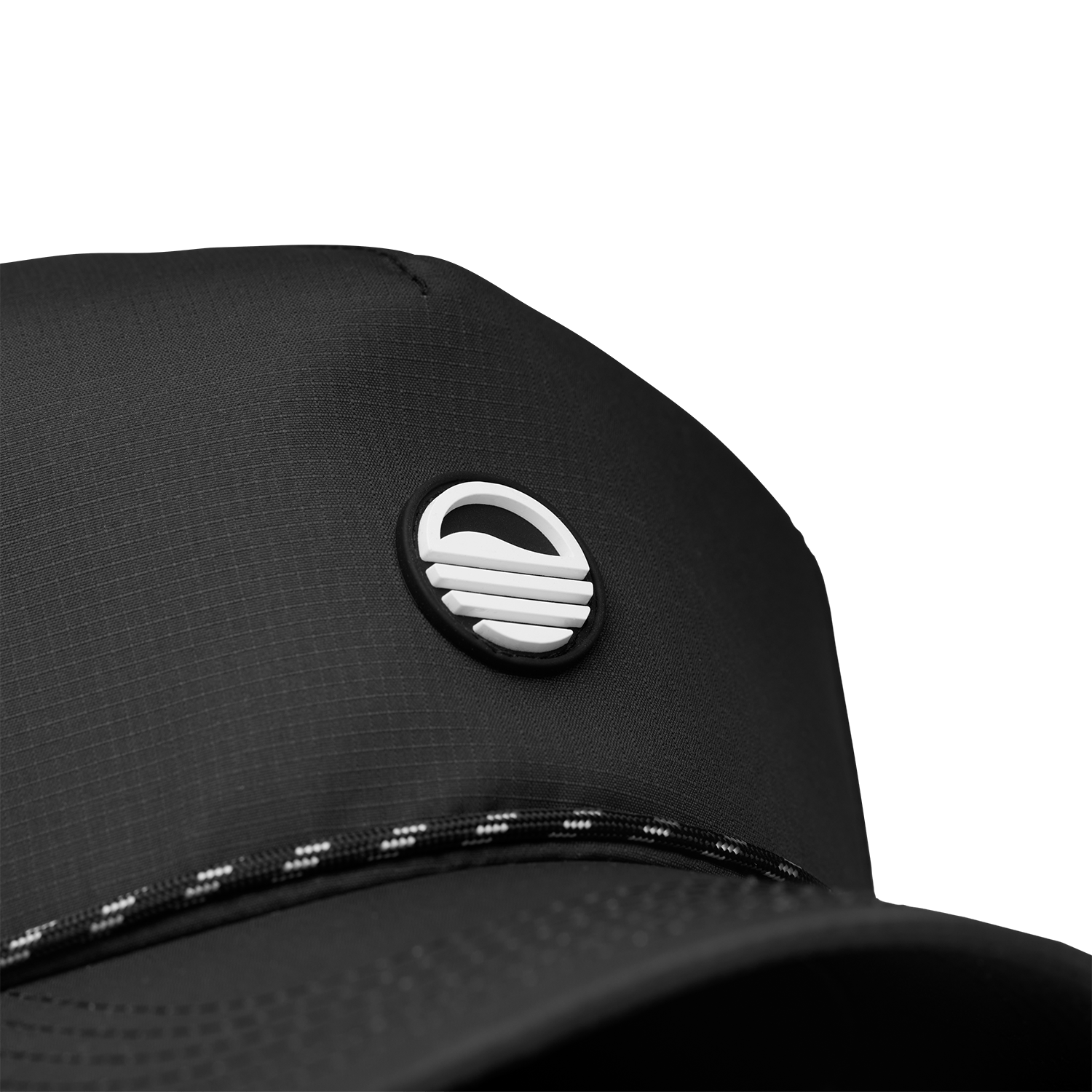 SUNDAZE logo on the porter lite sunday golf hat in black 