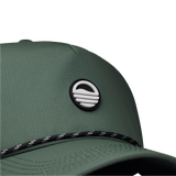 sundaze logo on the porter lite hat by sunday golf in olive