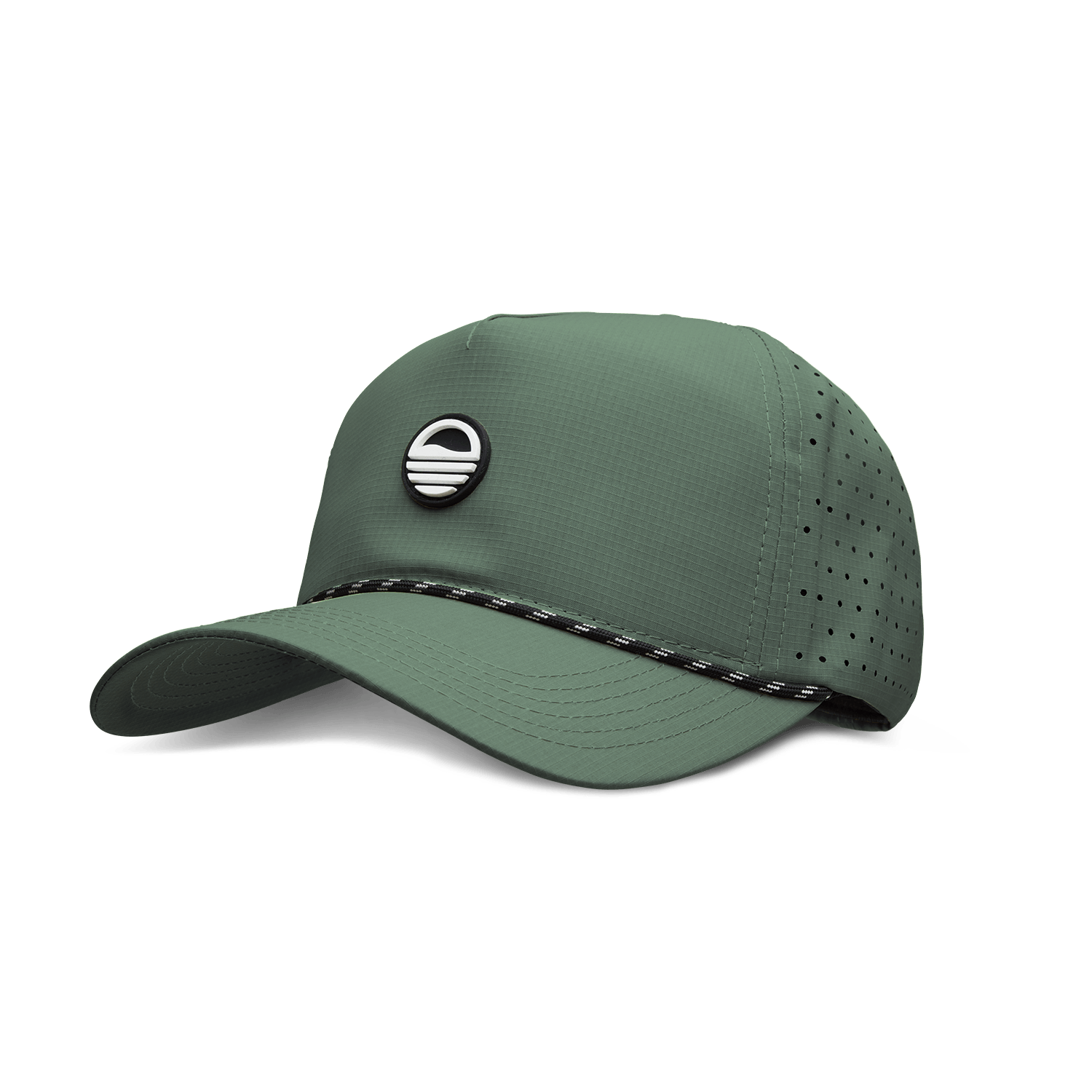 olive green SUNDAZE logo porter lite hat by sunday golf