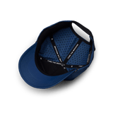 5 panel design on the navy blue porter lite golf hat by sunday golf 