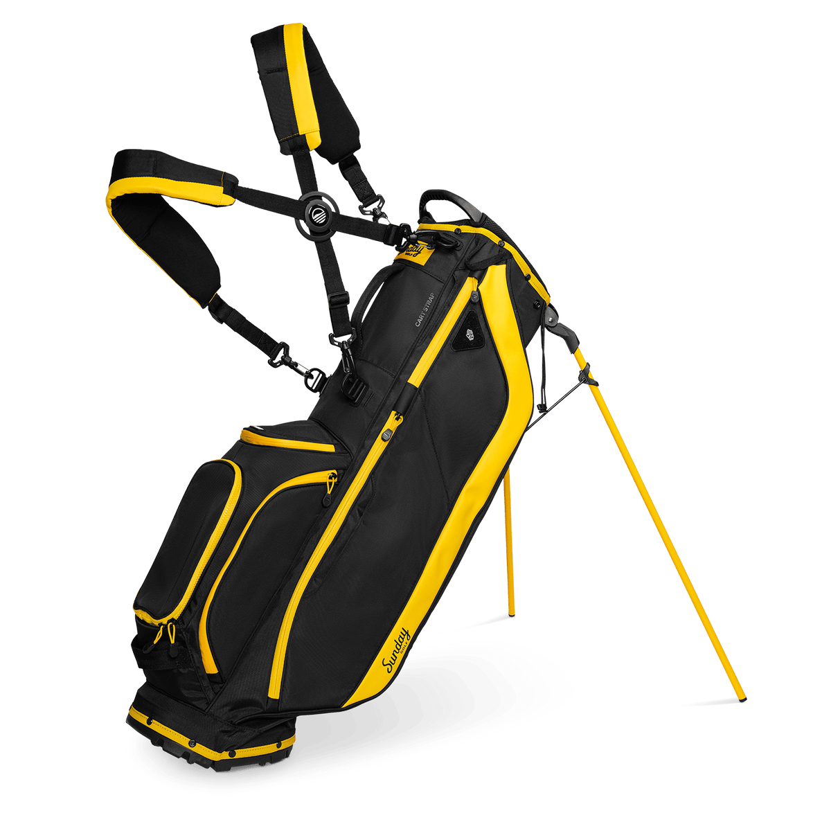 RYDER 23 | Lightweight Stand Bag - Black & Yellow – Sunday Golf Taiwan