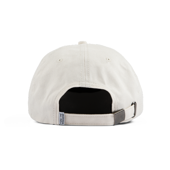 Dad Hat Off White Color Back Shot